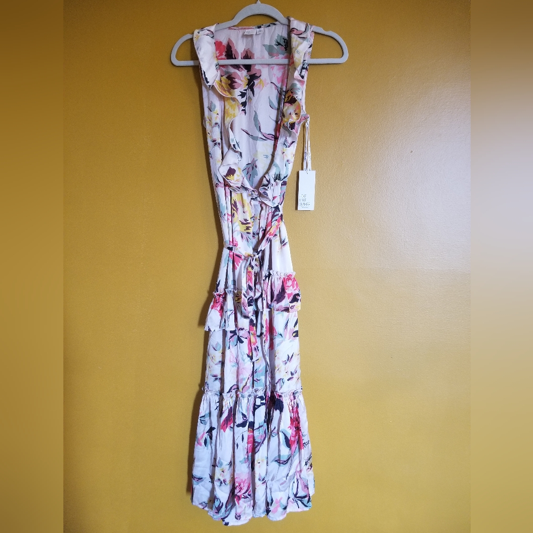 Flowy Sleeveless Floral Wrap Dress From Love Like Summer By Billabong
